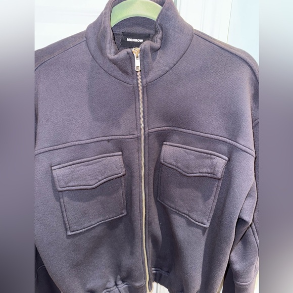 Monrow Zip Up EUC Medium - Picture 2 of 6